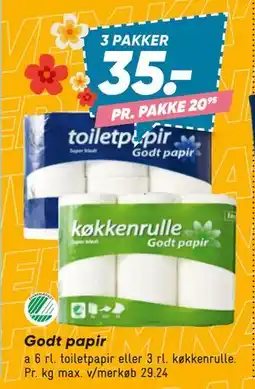 Bilka Godt papir, DKK 35 tilbud