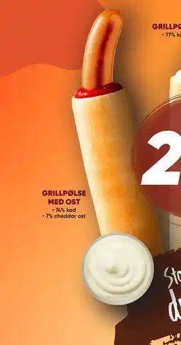 Bilka GRILLPØLSE MED OST, DKK 25 tilbud