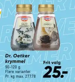 Bilka Dr. Oetker krymmel, DKK 25 tilbud