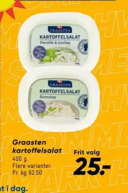 Bilka Graasten kartoffelsalat, DKK 25 tilbud