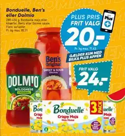 Bilka Bonduelle, Ben’s eller Dolmio, DKK 24, App-pris tilbud