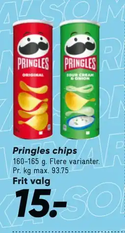 Bilka Pringles chips, DKK 15 tilbud