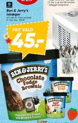 Bilka Ben & Jerry’s isbæger, DKK 45 tilbud