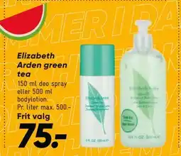 Bilka Elizabeth Arden green tea, DKK 75 tilbud