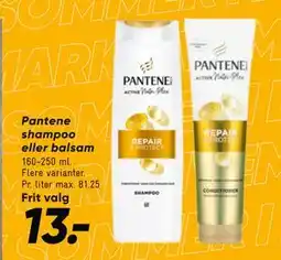 Bilka Pantene shampoo eller balsam, DKK 13 tilbud