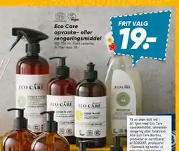 Bilka Eco Care opvaske- eller rengøringsmiddel, DKK 19 tilbud