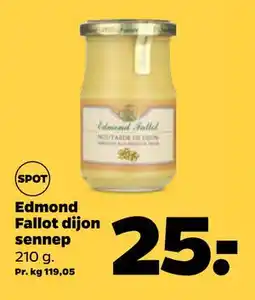Netto Edmond Fallot dijon sennep, DKK 25 tilbud