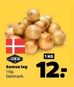 Netto Samsø løg, DKK 12 tilbud