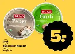 Netto Buko pisket flødeost, DKK 5 tilbud