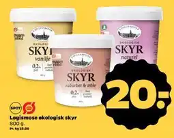 Netto Løgismose økologisk skyr, DKK 20 tilbud