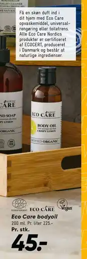 Bilka Eco Care bodyoil, DKK 45 tilbud