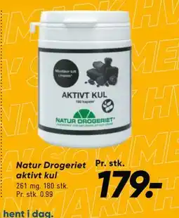 Bilka Natur Drogeriet aktivt kul, DKK 179 tilbud