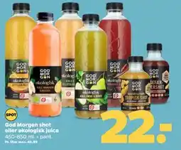 Netto God Morgen shot eller økologisk juice, DKK 22 tilbud