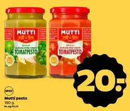 Netto Mutti pesto, DKK 20 tilbud