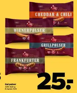 Netto Gøl pølser, DKK 25 tilbud