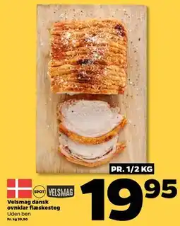 Netto Velsmag dansk ovnklar flæskesteg, DKK 19.95 tilbud