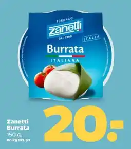 Netto Zanetti Burrata, DKK 20 tilbud
