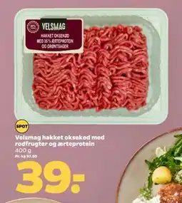 Netto Velsmag hakket oksekød med rodfrugter og ærteprotein, DKK 39 tilbud