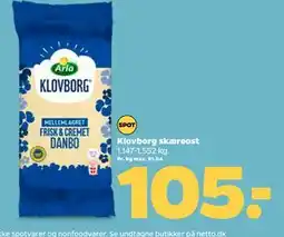 Klovborg skæreost, DKK 105