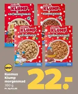 Netto Rasmus Klump morgenmad, DKK 22 tilbud