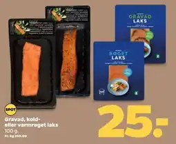 Netto Gravad, kold- eller varmrøget laks, DKK 25 tilbud