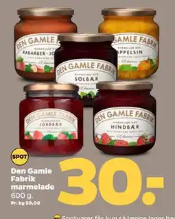 Netto Den Gamle Fabrik marmelade, DKK 30 tilbud