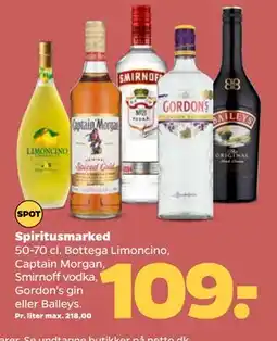 Netto Spiritusmarked, DKK 109 tilbud