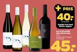 Netto Art of the Refill eller Mucho Mas, DKK 45, App-pris tilbud