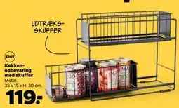 Netto Køkkenopbevaring med skuffer, DKK 119 tilbud