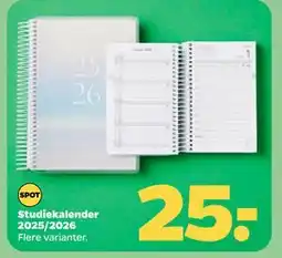 Netto Studiekalender 2025/2026, DKK 25 tilbud