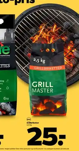 Netto Grillbriketter, DKK 25 tilbud