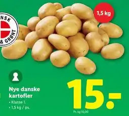 Lidl Nye danske kartofler, DKK 15 tilbud