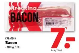 Lidl Bacon, DKK 7 tilbud