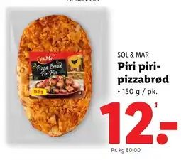 Lidl SOL & MAR Piri piri- pizzabrød tilbud