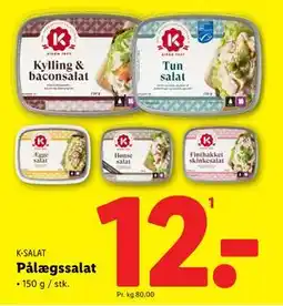 Lidl Pålægssalat, DKK 12 tilbud