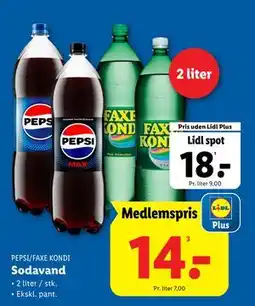 Lidl Sodavand, DKK 18, App-pris tilbud