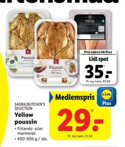 Lidl Yellow poussin, DKK 35, App-pris tilbud