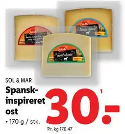 Lidl Spanskinspireret ost, DKK 30 tilbud