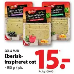Lidl Iberiskinspireret ost, DKK 15 tilbud