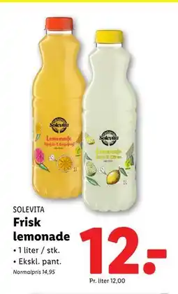 Lidl Frisk lemonade, DKK 12 tilbud