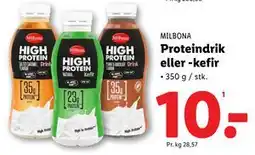 Lidl Proteindrik eller -kefir, DKK 10 tilbud