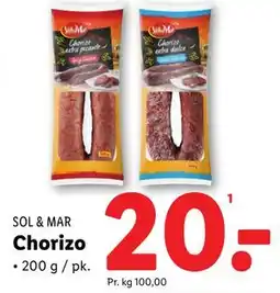Lidl Chorizo, DKK 20 tilbud