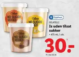 Lidl Is uden tilsat sukker, DKK 30 tilbud