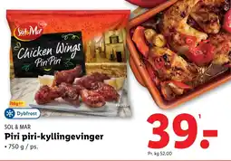Lidl SOL & MAR Piri piri-kyllingevinger tilbud