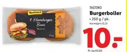 Lidl Burgerboller, DKK 10 tilbud