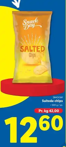 Lidl Saltede chips, DKK 12.6 tilbud