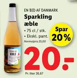 Lidl Sparkling æble, DKK 20 tilbud