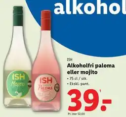 Lidl Alkoholfri paloma eller mojito, DKK 39 tilbud