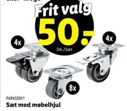 Lidl Sæt med møbelhjul, DKK 50 tilbud