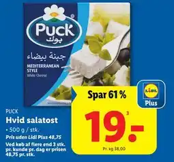 Lidl Hvid salatost, DKK 48.75, App-pris tilbud